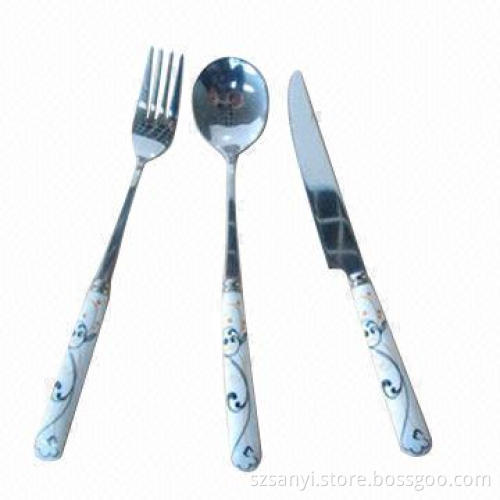 Flatware set, 3pcs, with modern design